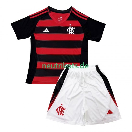 Fußballtrikot CR Flamengo Kinder Heim 2025-2026 Kurzarm