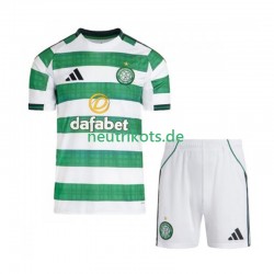 Fußballtrikot Celtic Glasgow FC Kinder Heim 2025-2026 Kurzarm