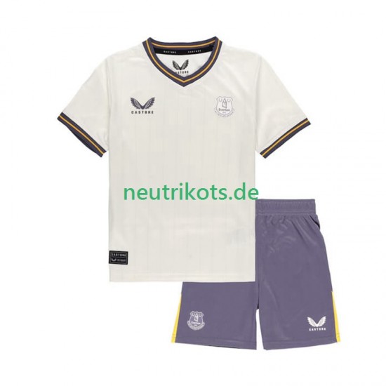 Fußballtrikot Everton Kinder Ausweich 2024-2025 Kurzarm