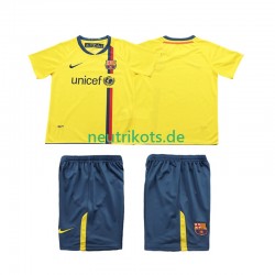 Fußballtrikot FC Barcelona 2009 Retro Kinder Auswärts 2008 Kurzarm