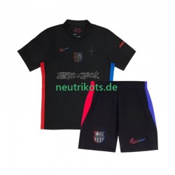 Fußballtrikot FC Barcelona TRAVIS SCOTT Kinder Auswärts 2024-2025 Kurzarm