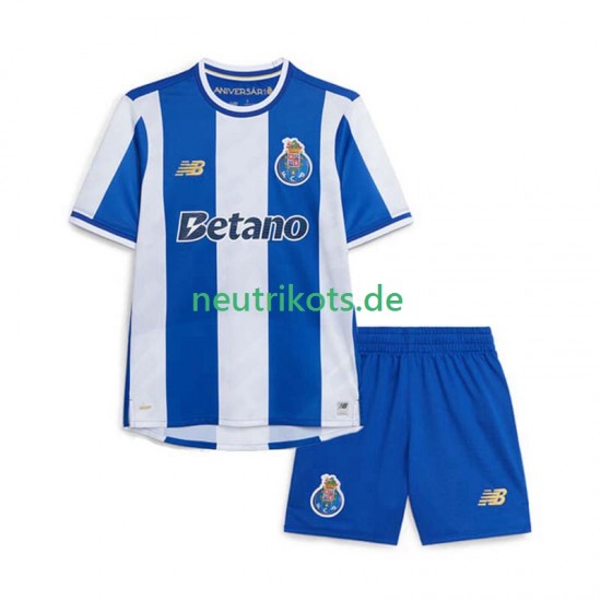 Fußballtrikot FC Porto Kinder Heim 2025-2026 Kurzarm