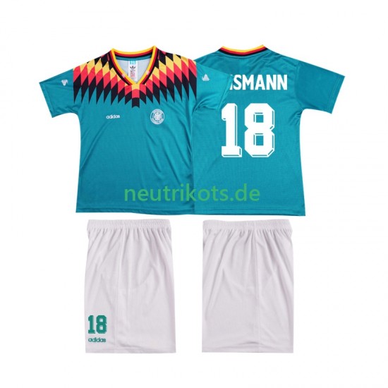 Fußballtrikot Deutschland KLINSMANN 18 Retro Kinder Auswärts 1994 Kurzarm