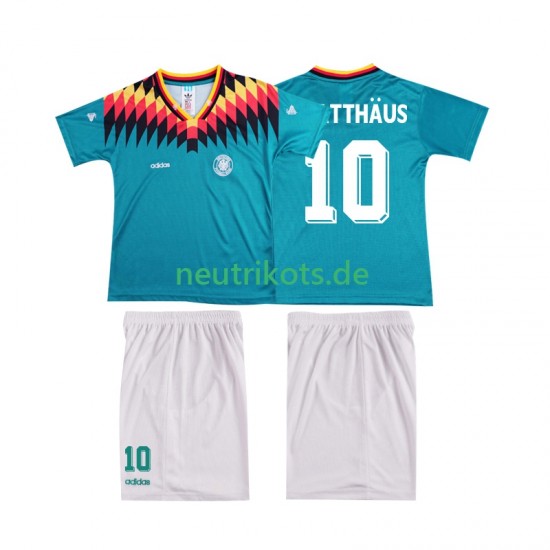 Fußballtrikot Deutschland MATTHAUS 10 Retro Kinder Auswärts 1994 Kurzarm
