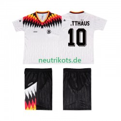 Fußballtrikot Deutschland MATTHAUS 10 Retro Kinder Heim 1994 Kurzarm