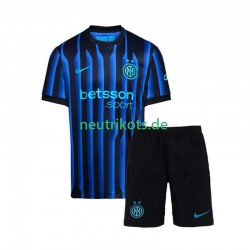 Fußballtrikot Inter Mailand Kinder Heim 2025-2026 Kurzarm