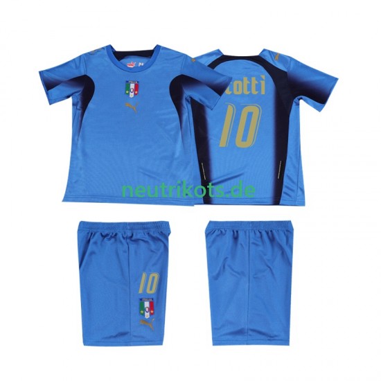 Fußballtrikot Italien TOTTI 10 Retro Kinder Heim 2006 Kurzarm