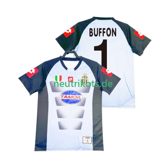 Fußballtrikot Juventus Turin Buffon 1 Torwart Retro Herren Heim 2002-2003 Kurzarm