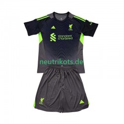 Fußballtrikot Liverpool Torwart Kinder Heim 2025-2026 Kurzarm