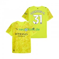 Fußballtrikot Manchester City Ederson Moraes 31 Torwart Herren Ausweich 2025-2026 Kurzarm