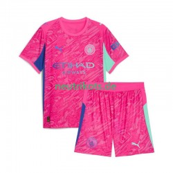 Fußballtrikot Manchester City Torwart Kinder Auswärts 2025-2026 Kurzarm
