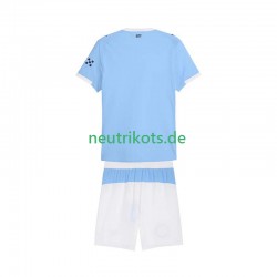 Fußballtrikot Manchester City Kinder Heim 2025-2026 Kurzarm