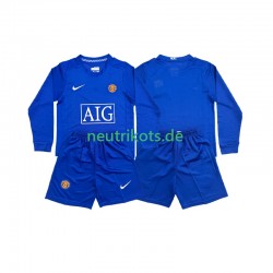 Fußballtrikot Manchester United Retro Kinder Auswärts 2008 Langarm