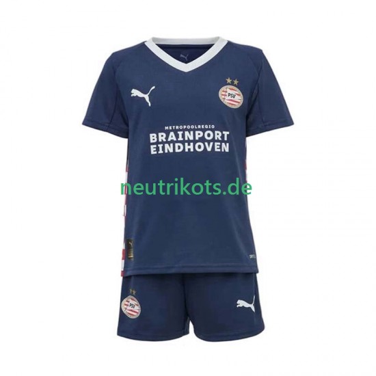 Fußballtrikot PSV Eindhoven Kinder Auswärts 2025-2026 Kurzarm