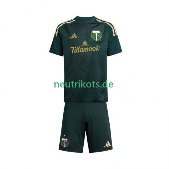Fußballtrikot Portland Timbers Kinder Heim 2025 Kurzarm