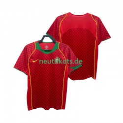 Fußballtrikot Portugal Retro Herren Heim 2004 Kurzarm
