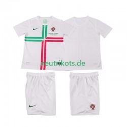 Fußballtrikot Portugal 2012 Retro Kinder Auswärts Kurzarm