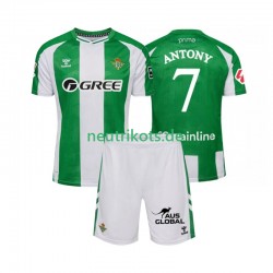 Fußballtrikot Betis Sevilla Antony 7 Kinder Heim 2025-2026 Kurzarm