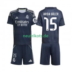 Fußballtrikot Real Madrid Arda Guler 15 Kinder Auswärts 2025-2026 Kurzarm