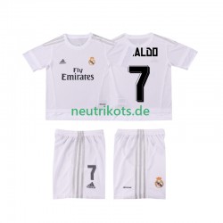 Fußballtrikot Real Madrid Cristiano Ronaldo 7 2015 2016 Retro Kinder Heim Kurzarm