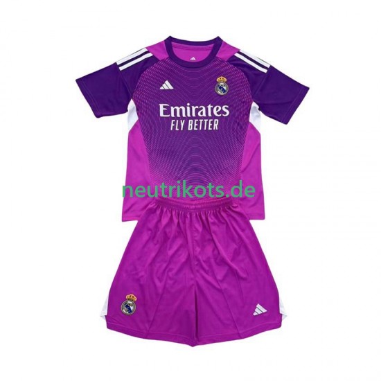 Fußballtrikot Real Madrid Torwart Kinder Auswärts 2025-2026 Kurzarm