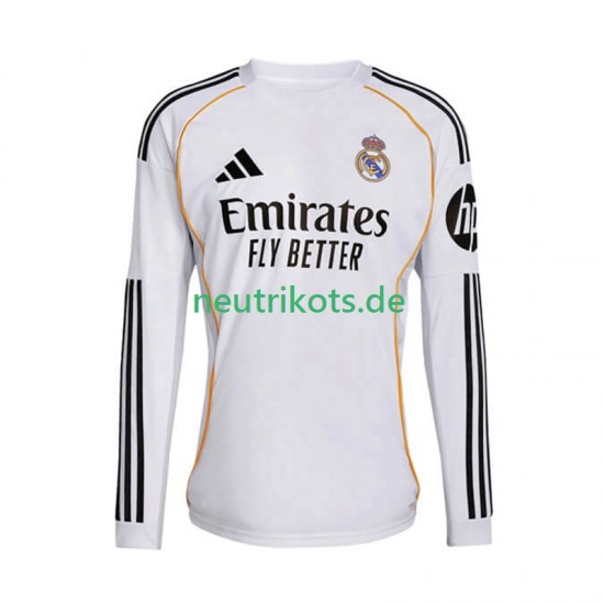 Fußballtrikot Real Madrid Herren Heim 2025-2026 Langarm