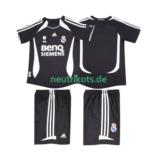 Fußballtrikot Real Madrid 2007 Retro Kinder Auswärts 2006 Kurzarm
