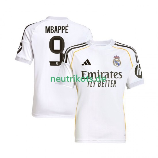 Fußballtrikot Real Madrid Mbappé Kylian 9 Herren Heim 2025-2026 Kurzarm