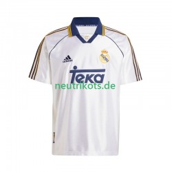 Fußballtrikot Real Madrid -2000 Retro Herren Heim 1999 Kurzarm
