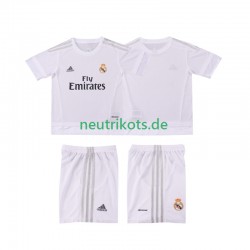 Fußballtrikot Real Madrid 2015 2016 Retro Kinder Heim Kurzarm