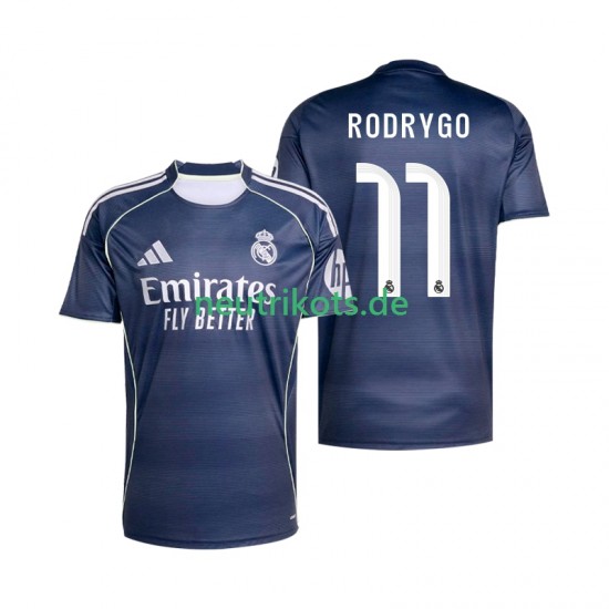 Fußballtrikot Real Madrid Rodrygo 11 Herren Auswärts 2025-2026 Kurzarm