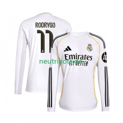 Fußballtrikot Real Madrid Rodrygo 11 Herren Heim 2025-2026 Langarm