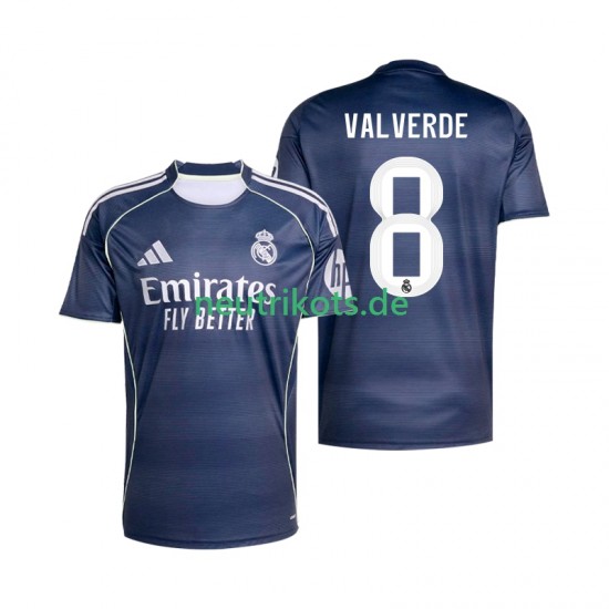 Fußballtrikot Real Madrid Valverde 8 Herren Auswärts 2025-2026 Kurzarm