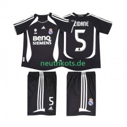 Fußballtrikot Real Madrid ZIDANE 5 2007 Retro Kinder Auswärts 2006 Kurzarm