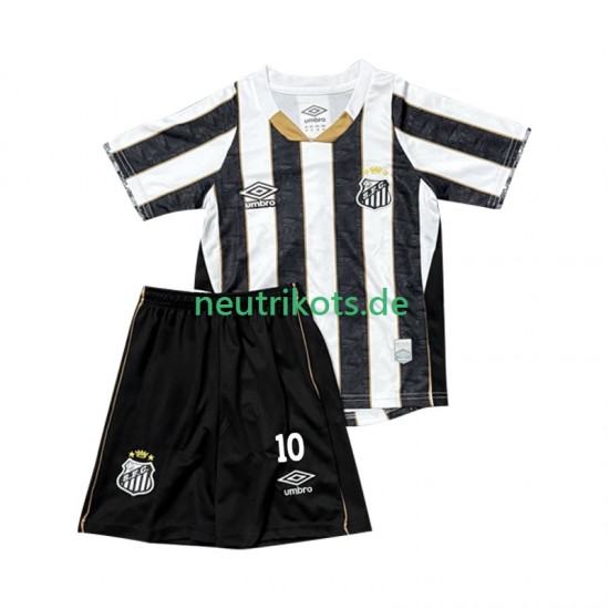 Fußballtrikot Santos Neymar JR 10 Kinder Auswärts 2025-2026 Kurzarm