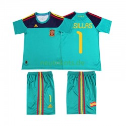 Fußballtrikot Spanien Casillas 1 Retro Kinder Heim 2010 Kurzarm