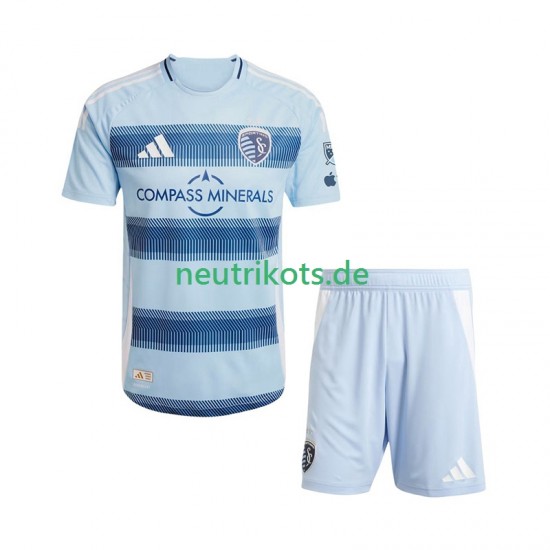 Fußballtrikot Sporting Kansas City Kinder Heim 2025 Kurzarm