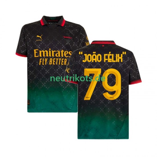 Fußballtrikot AC Mailand JOAO FELIX 79 Herren Viertes 2024-2025 Kurzarm