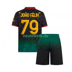 Fußballtrikot AC Mailand JOAO FELIX 79 Kinder Viertes 2024-2025 Kurzarm