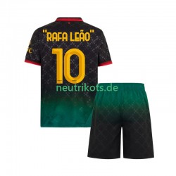 Fußballtrikot AC Mailand RAFA LEAO 10 Kinder Viertes 2024-2025 Kurzarm