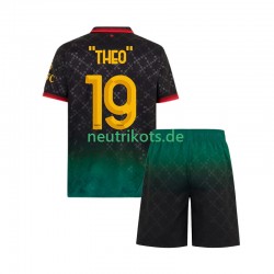 Fußballtrikot AC Mailand THEO 19 Kinder Viertes 2024-2025 Kurzarm