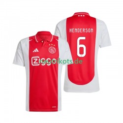 Fußballtrikot Ajax Amsterdam Henderson 6 Herren Heim 2024-2025 Kurzarm
