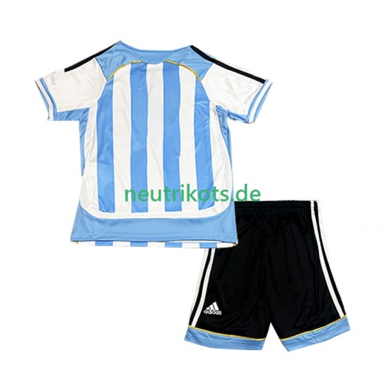 Fußballtrikot Argentinien Retro Kinder Heim 2006 Kurzarm