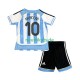 Fußballtrikot Argentinien Maradona 10 Retro Kinder Heim 2006 Kurzarm