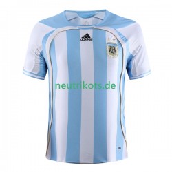 Fußballtrikot Argentinien Retro Herren Heim 2006 Kurzarm
