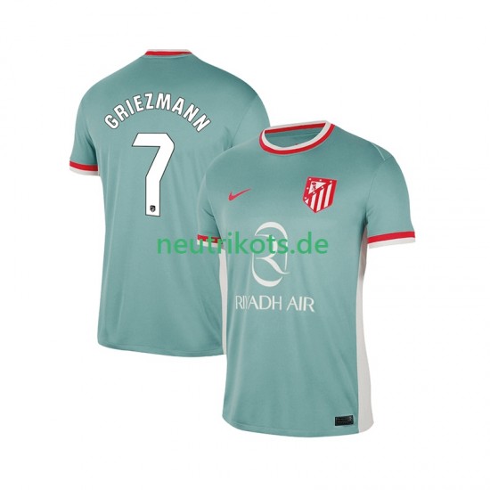 Fußballtrikot Atlético Madrid Antoine Griezmann 7 Herren Auswärts 2024-2025 Kurzarm