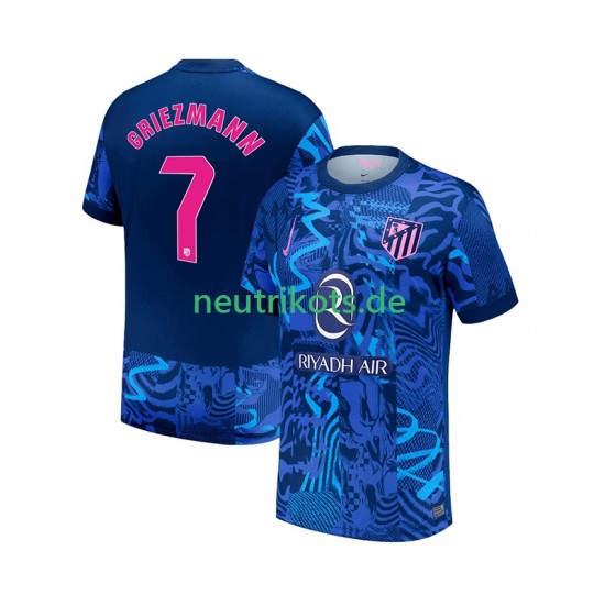 Fußballtrikot Atlético Madrid Antoine Griezmann 7 Herren Ausweich 2024-2025 Kurzarm