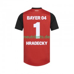 Fußballtrikot Bayer 04 Leverkusen HRADECKY 1 Herren Heim 2024-2025 Kurzarm