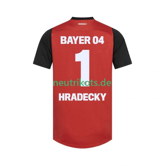 Fußballtrikot Bayer 04 Leverkusen HRADECKY 1 Herren Heim 2024-2025 Kurzarm