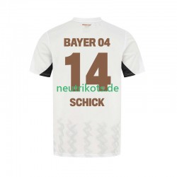 Fußballtrikot Bayer 04 Leverkusen Patrik Schick 14 Herren Auswärts 2024-2025 Kurzarm